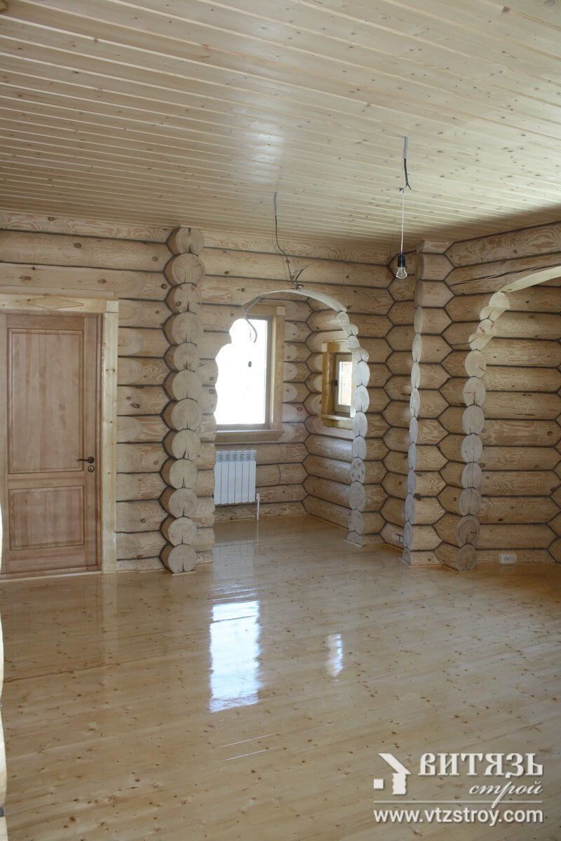 Интерьерные решения в рубленном доме 38